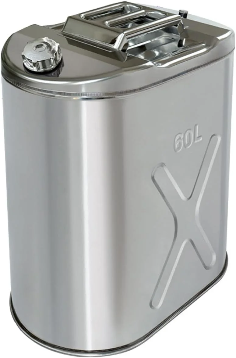 مخزن بنزین استیل با لوله سوخت - ایده آل برای مخازن ذخیره بنزین، گازوئیل، روغن خوراکی یا آب مخزن بنزین استیل با لوله سوخت - ایده آل برای مخازن ذخیره بنزین، گازوئیل، روغن خوراکی یا آب