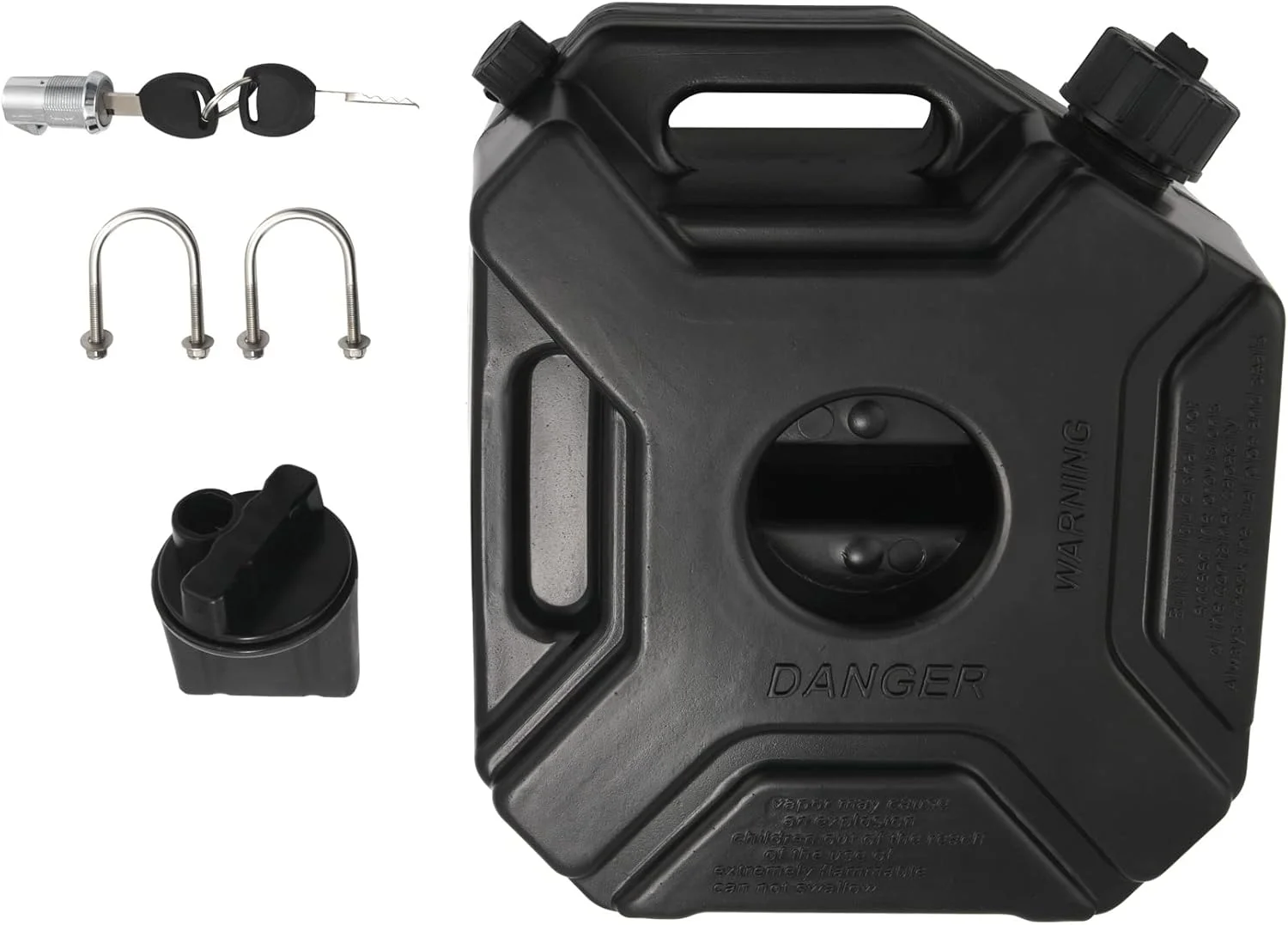 مخزن سوخت 5 لیتری Gaqnzjx مشکی رنگ مناسب خودرو و موتورسیکلت، جایگزین مخزن بنزین و روغن، گالن سوخت با قفل و کلید مخزن سوخت 5 لیتری Gaqnzjx مشکی رنگ مناسب خودرو و موتورسیکلت، جایگزین مخزن بنزین و روغن، گالن سوخت با قفل و کلید