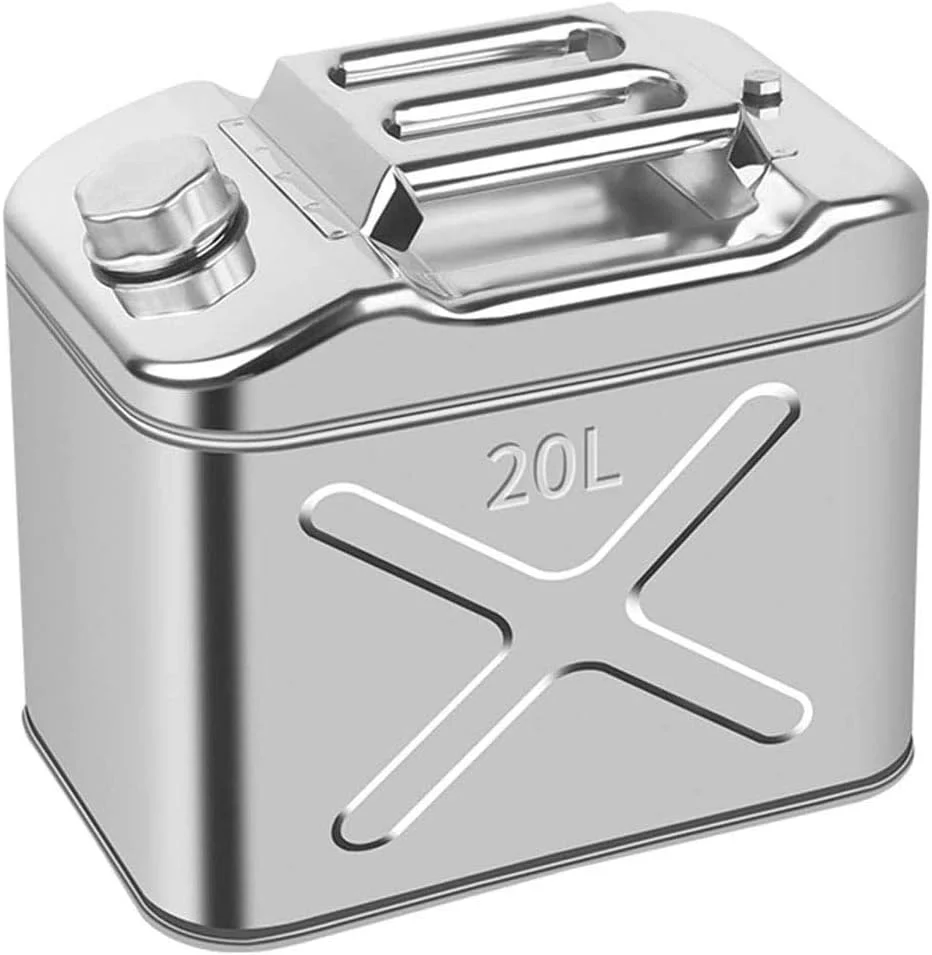 مخزن ذخیره بنزین با 3 دسته و لوله روغن - چند منظوره قابل حمل فلزی، مخزن ذخیره بنزین مخزن ذخیره بنزین با 3 دسته و لوله روغن - چند منظوره قابل حمل فلزی، مخزن ذخیره بنزین