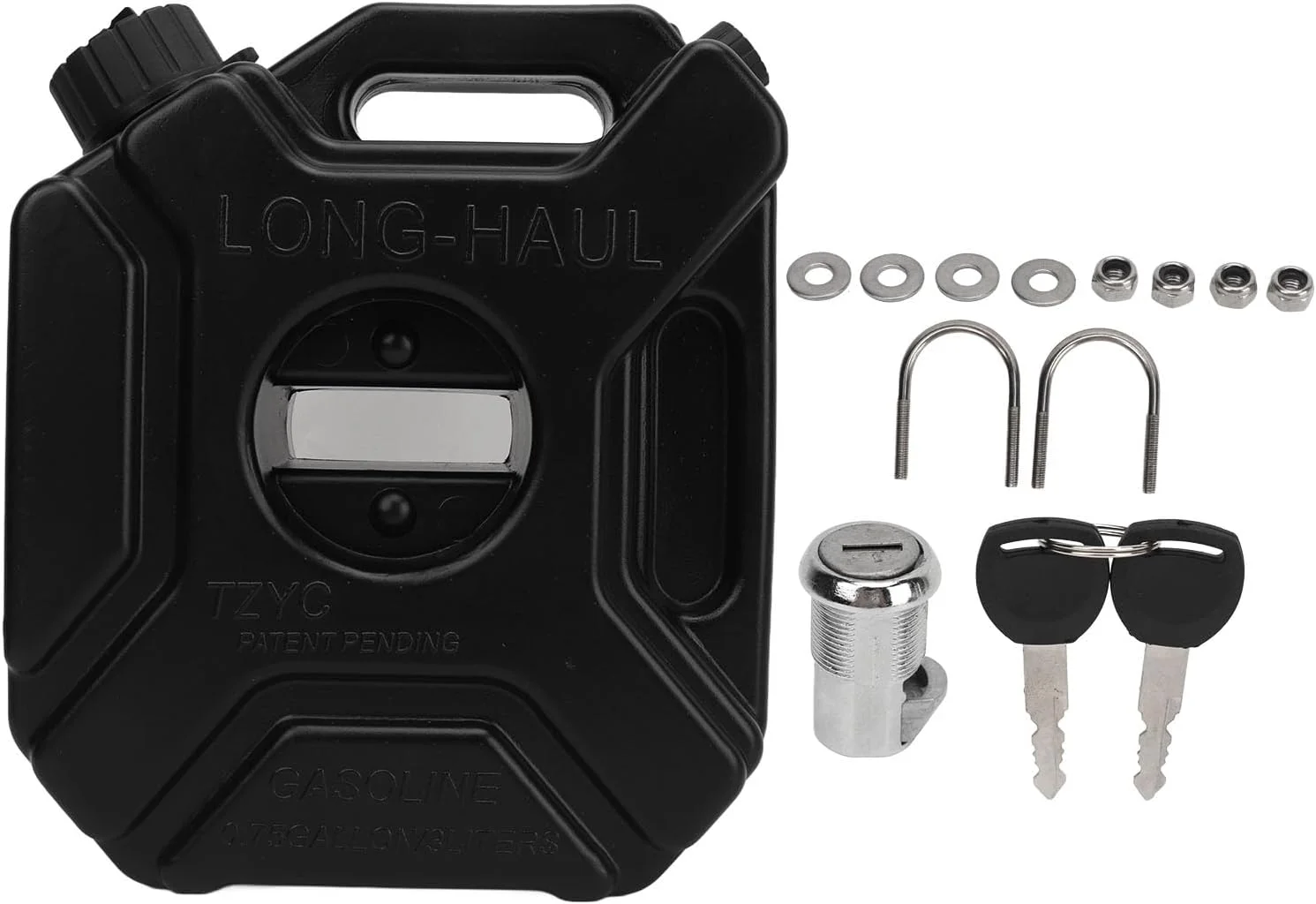 مخزن بنزین 3 لیتری (0.75 گالن) مشکی رنگ، مخزن پشتیبان اضطراری برای خودرو، موتورسیکلت، UTV، ATV و موتورهای خاکی (ABS) مخزن بنزین 3 لیتری (0.75 گالن) مشکی رنگ، مخزن پشتیبان اضطراری برای خودرو، موتورسیکلت، UTV، ATV و موتورهای خاکی (ABS)