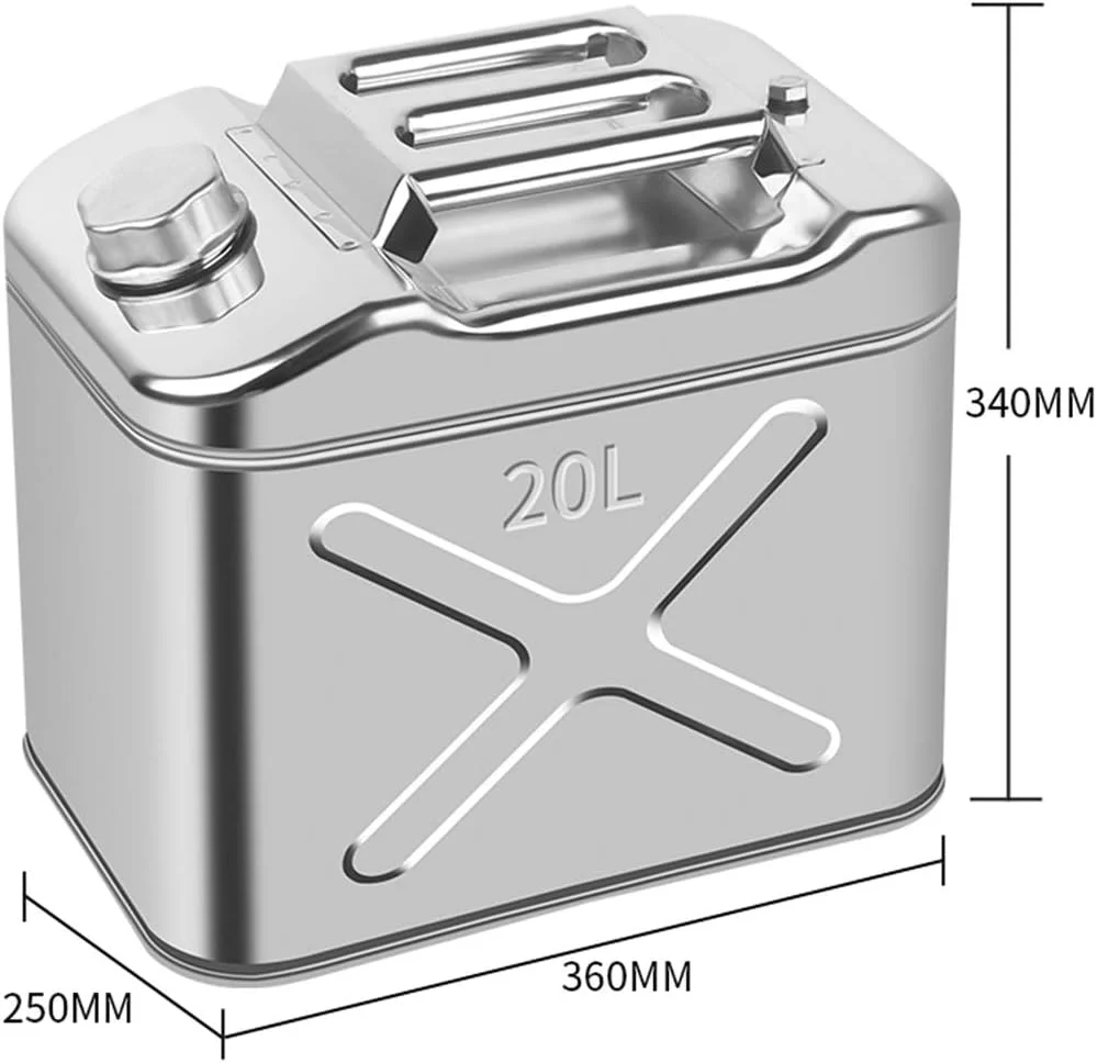 مخزن ذخیره بنزین با 3 دسته و لوله روغن - چند منظوره قابل حمل فلزی، مخزن ذخیره بنزین