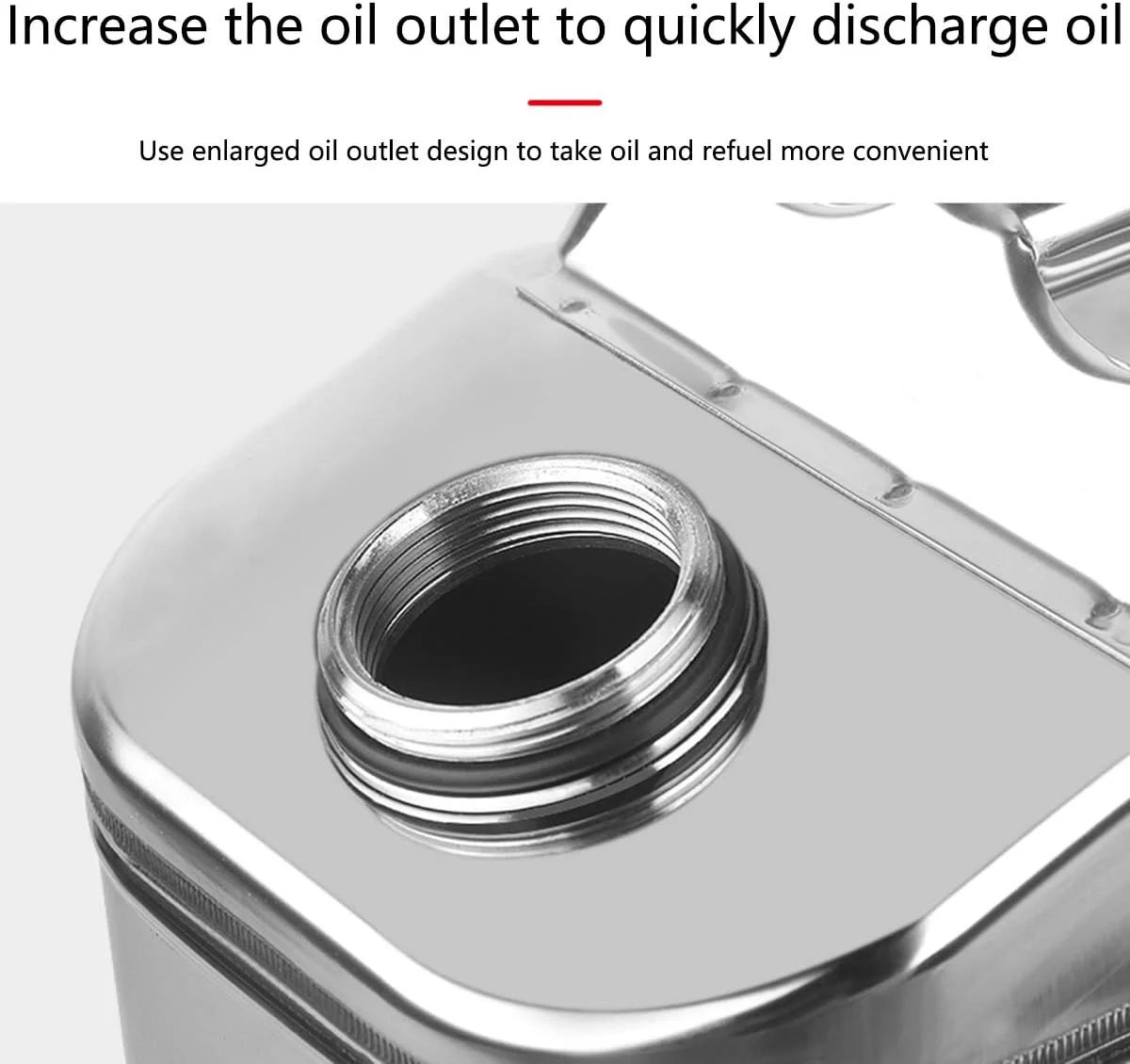 مخزن ذخیره بنزین با 3 دسته و لوله روغن - چند منظوره قابل حمل فلزی، مخزن ذخیره بنزین