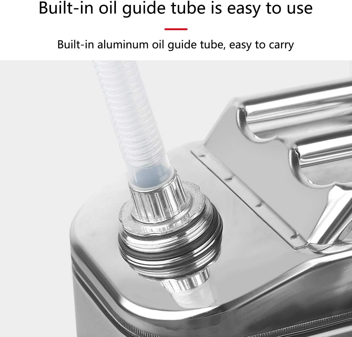 مخزن ذخیره بنزین با 3 دسته و لوله روغن - چند منظوره قابل حمل فلزی، مخزن ذخیره بنزین