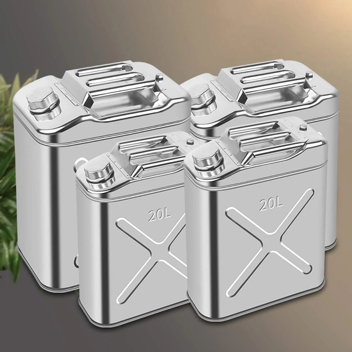 مخزن ذخیره بنزین با 3 دسته و لوله روغن - چند منظوره قابل حمل فلزی، مخزن ذخیره بنزین