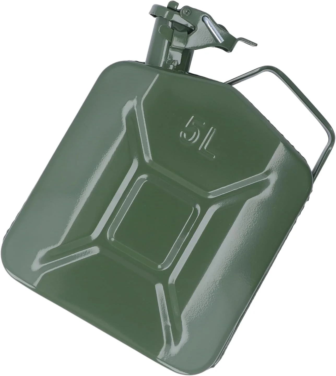 مخزن بنزین 1.3 گالنی، تانک سوخت استیل ضد زنگ، گالن بنزین 5 لیتری با نازل تهویه اتوماتیک