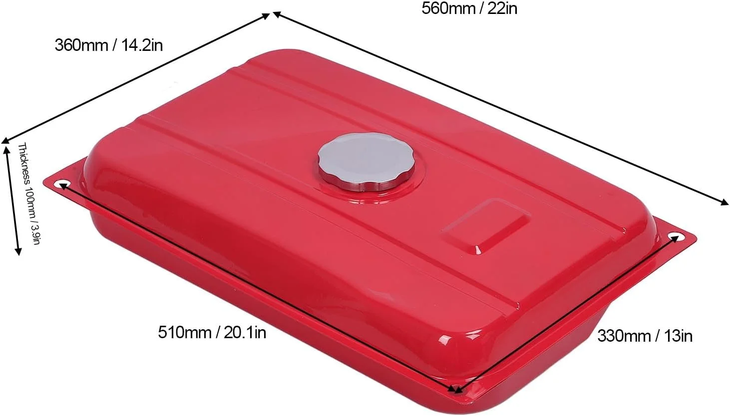 مخزن سوخت بنزین ژنراتور 5 گالنی مناسب برای کارتینگ چهارچرخ DIY، مخازن سوخت بنزین با درب، مخازن ژنراتور با فیلتراسیون تقویت شده آهن، قطعات و لوازم جانبی تامین گاز RV