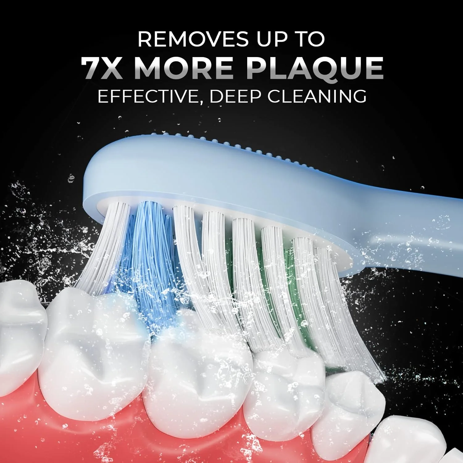 مسواک برقی بزرگسالان beatXP Beyond با قابلیت 7 برابر پاکسازی پلاک و شارژ بی سیم| مسواک برقی با 2 سری برس و 5 حالت تمیز کردن| 42000 ضربه در دقیقه به همراه کیف مسافرتی