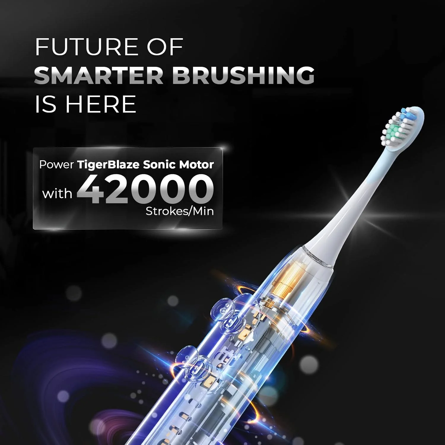 مسواک برقی بزرگسالان beatXP Beyond با قابلیت 7 برابر پاکسازی پلاک و شارژ بی سیم| مسواک برقی با 2 سری برس و 5 حالت تمیز کردن| 42000 ضربه در دقیقه به همراه کیف مسافرتی