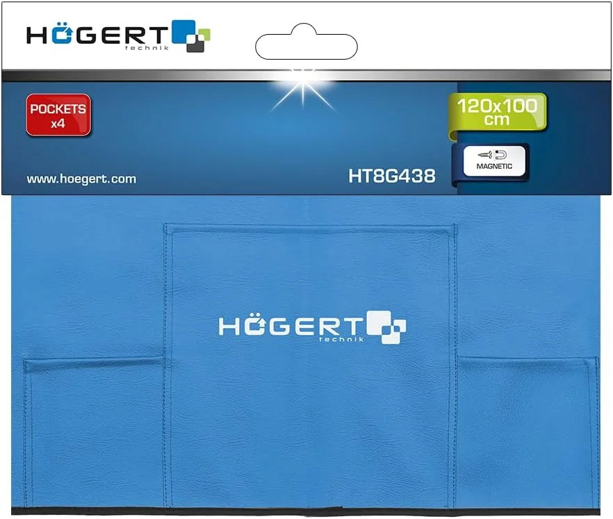 حصیر محافظ مغناطیسی Högert Technik، 120 x 100 سانتی متر، محافظ بدنه خودرو، پلی پروپیلن، چسبندگی، 4 جیب، مقاوم در برابر روغن حصیر محافظ مغناطیسی Högert Technik، 120 x 100 سانتی متر، محافظ بدنه خودرو، پلی پروپیلن، چسبندگی، 4 جیب، مقاوم در برابر روغن