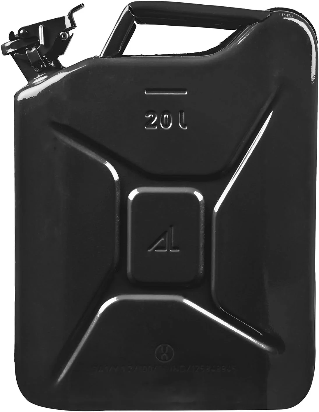 گالن فلزی مشکی 20 لیتری Fuel Mate، 35.5 در 15.2 در 45.7 سانتی متر، مناسب برای ژنراتورها، جیپ ها، فعالیت های دریایی، قایق و سایر وسایل نقلیه