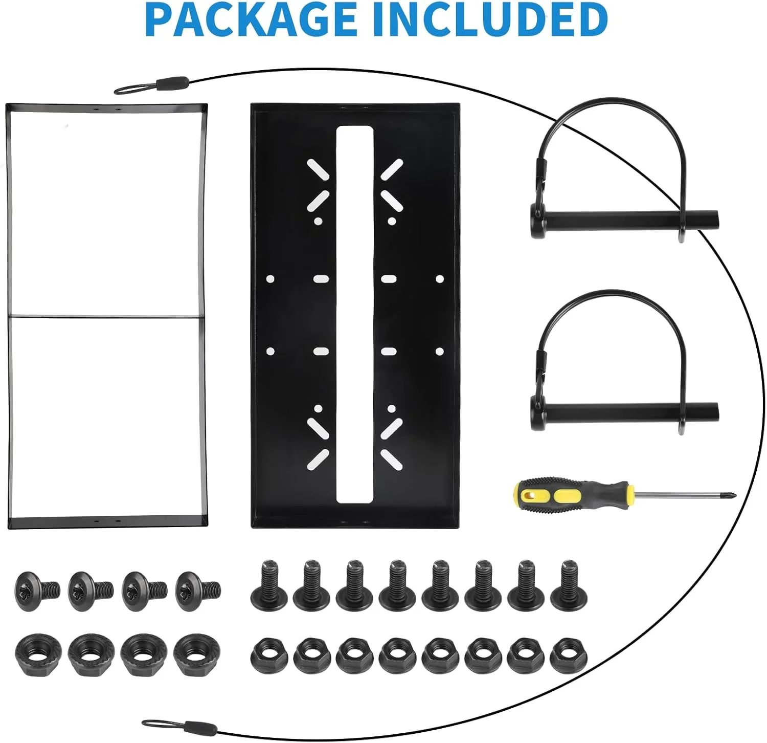 نگهدارنده دبه بنزین: نگهدارنده دبه بنزین استیل ضد زنگ Mineye برای تریلر، مناسب برای دو دبه بنزین 5 گالنی، سازگار با دبه بنزین مسابقه ای VP 5.5 گالنی