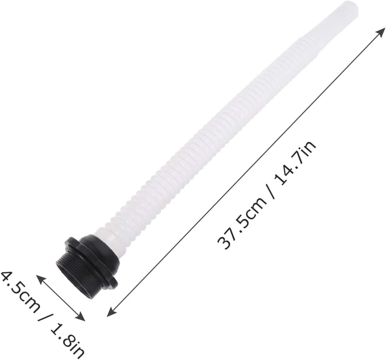 نازل قیفی با لوله انعطاف پذیر بلند برای گالن سوخت، جایگزین نازل گالن بنزین، نازل پلاستیکی قابل استفاده مجدد برای مخزن سوخت، 35 میلی متر