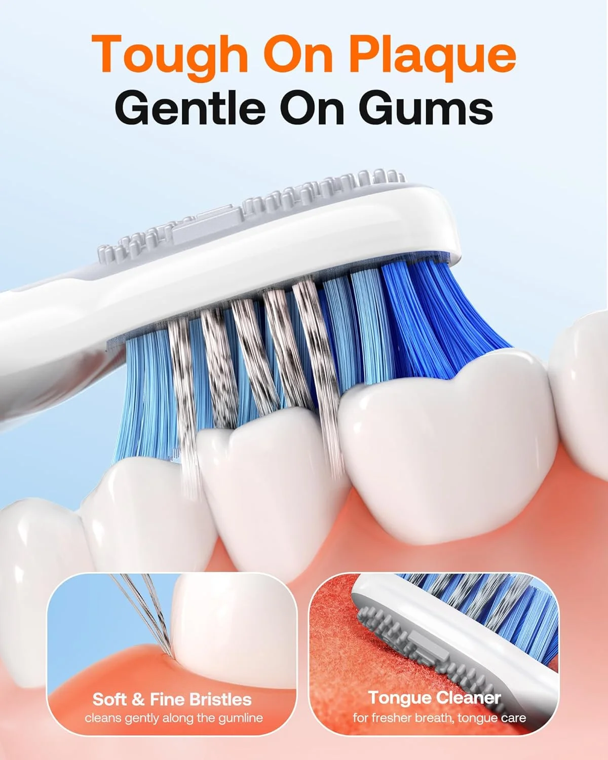 مسواک برقی Bitvae با 8 سری مسواک، 5 حالت مسواک برقی اولتراسونیک با پایه نگهدارنده برای بزرگسالان، مسواک قابل شارژ مسافرتی با تایمر، مسواک اولتراسونیک، سفید D2 مسواک برقی Bitvae با 8 سری مسواک، 5 حالت مسواک برقی اولتراسونیک با پایه نگهدارنده برای بزرگسالان، مسواک قابل شارژ مسافرتی با تایمر، مسواک اولتراسونیک، سفید D2