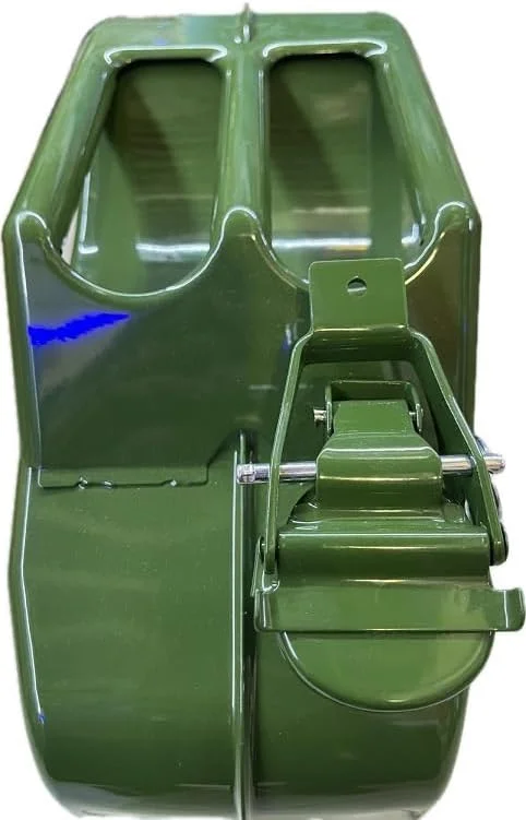 نگهدارنده فلزی گالن سوخت برای نگهداری ظروف بنزین، گازوئیل و روغن - 20 لیتری سبز