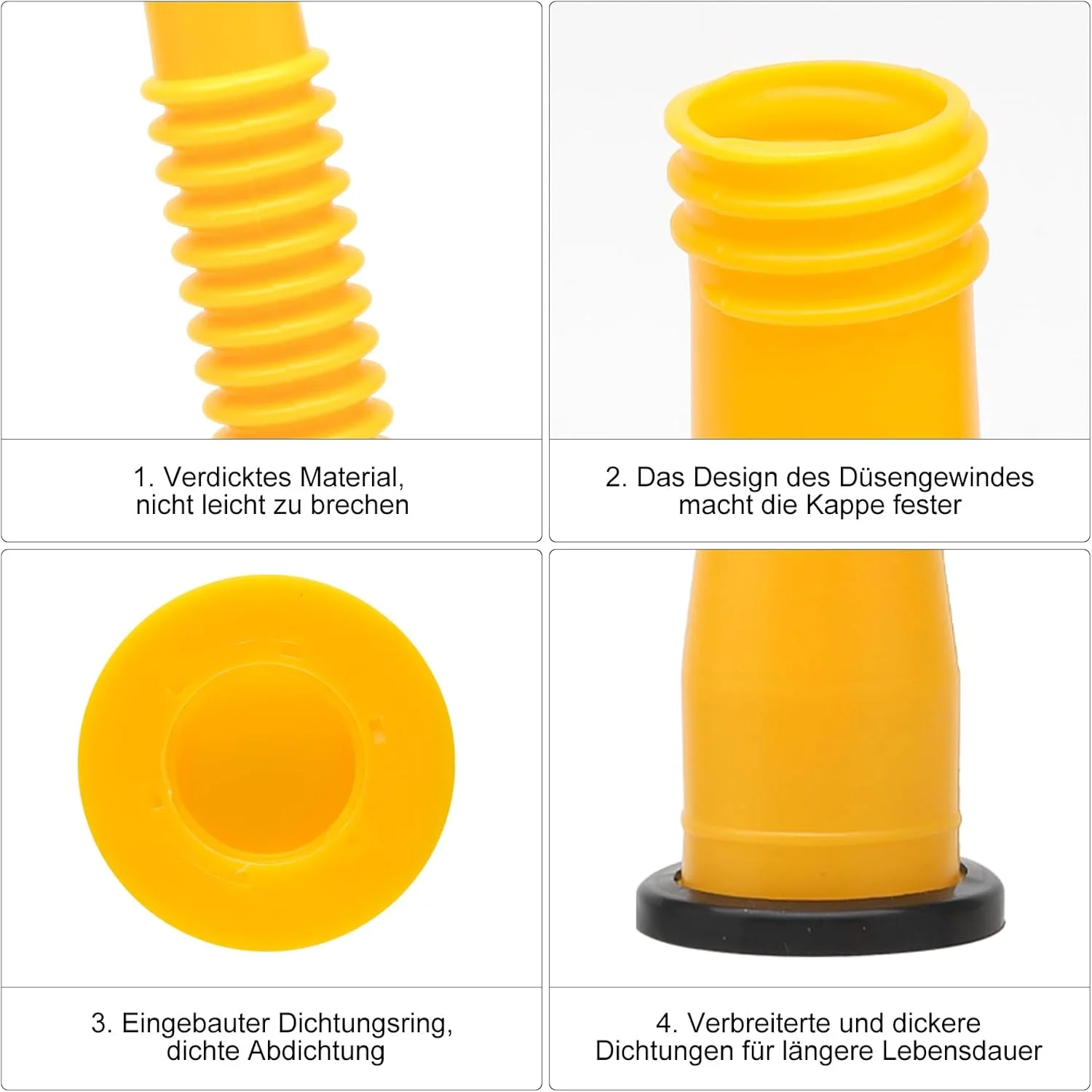 نازل جایگزین ارتقا یافته ظرف بنزین HENGBIRD با نازل انعطاف پذیر، مجموعه جایگزین نازل ظرف بنزین، نازل پرکننده قوطی، نازل قوطی مناسب برای قوطی های 1/2/5/10 گالنی (1 ست) نازل جایگزین ارتقا یافته ظرف بنزین HENGBIRD با نازل انعطاف پذیر، مجموعه جایگزین نازل ظرف بنزین، نازل پرکننده قوطی، نازل قوطی مناسب برای قوطی های 1/2/5/10 گالنی (1 ست)