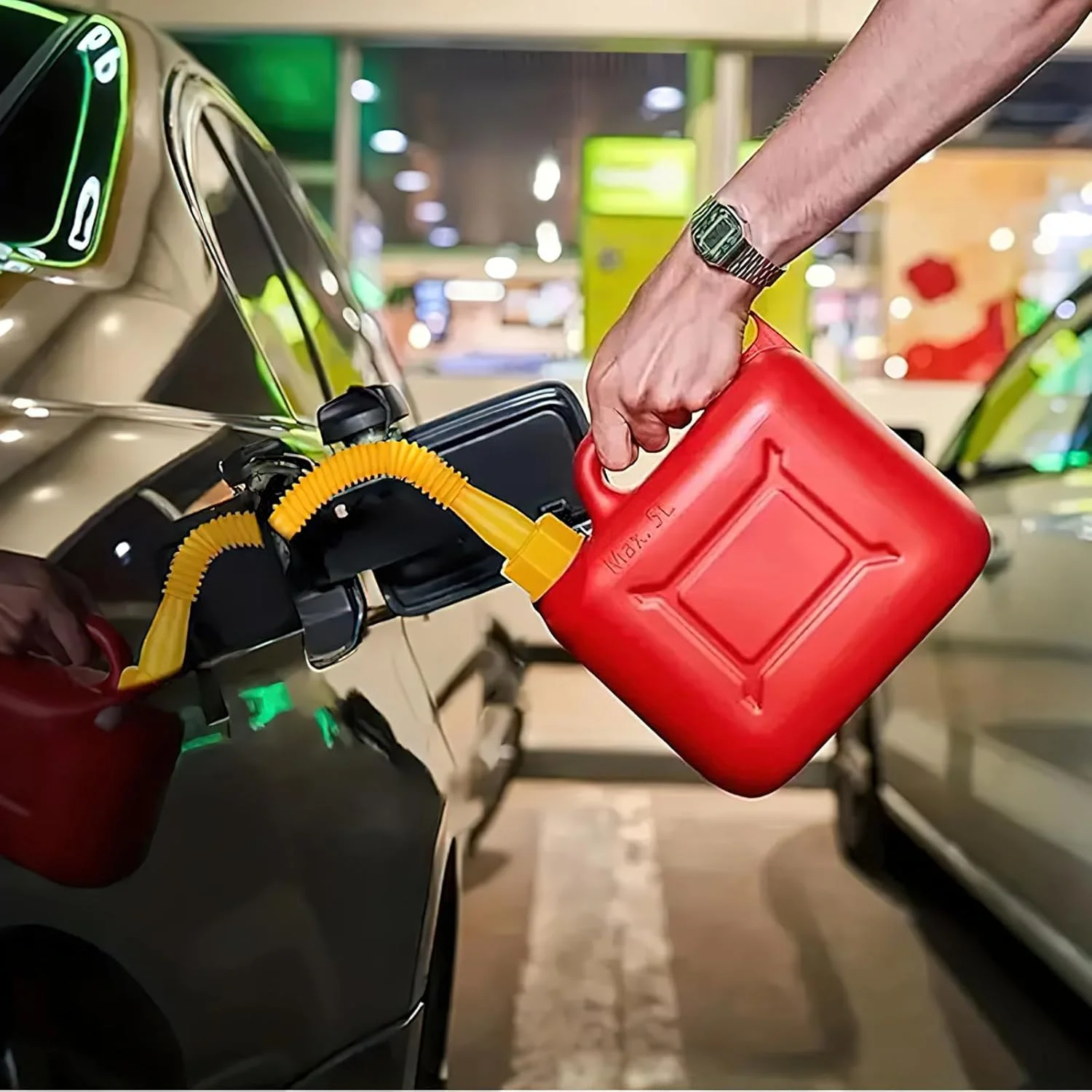 نازل جایگزین ارتقا یافته ظرف بنزین HENGBIRD با نازل انعطاف پذیر، مجموعه جایگزین نازل ظرف بنزین، نازل پرکننده قوطی، نازل قوطی مناسب برای قوطی های 1/2/5/10 گالنی (1 ست) نازل جایگزین ارتقا یافته ظرف بنزین HENGBIRD با نازل انعطاف پذیر، مجموعه جایگزین نازل ظرف بنزین، نازل پرکننده قوطی، نازل قوطی مناسب برای قوطی های 1/2/5/10 گالنی (1 ست)