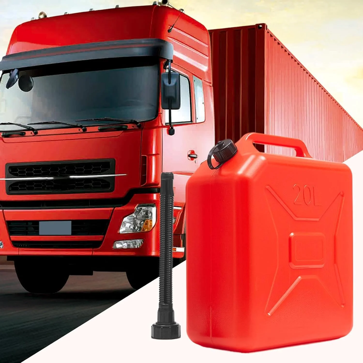 مخزن روغن بخاری - تانک مایع روغن | بشکه ضخیم شده برای خودرو، موتورسیکلت، کامیون، قایق، ماشین چمن زنی، تراکتور 5 لیتر/10 لیتر/20 لیتر سوخت گیری بنزین