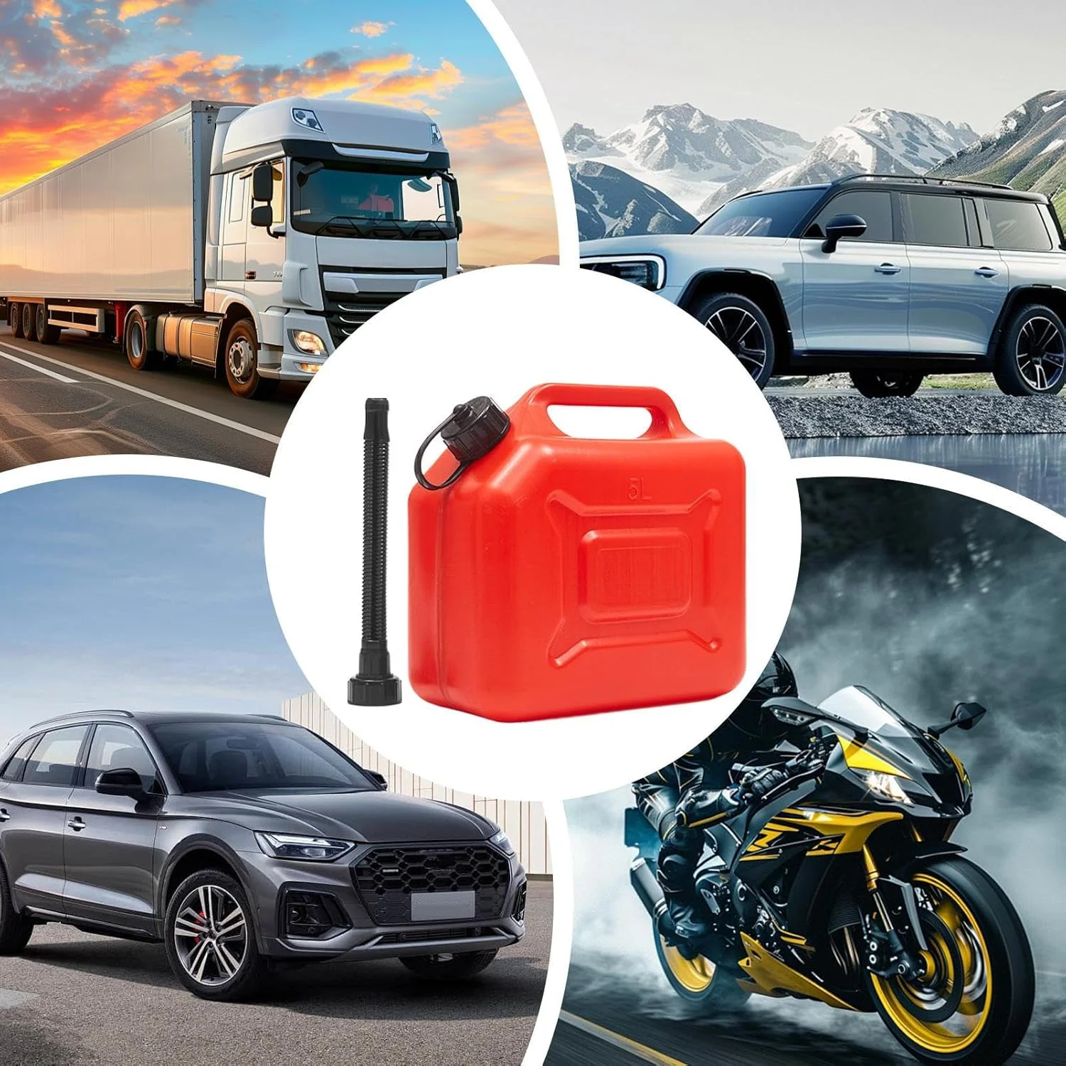 مخزن روغن بخاری | مخزن مایع روغن - بشکه ضخیم شده برای خودرو، موتورسیکلت، کامیون، قایق، ماشین چمن زنی، تراکتور، سوخت گیری بنزین 5 لیتر/10 لیتر/20 لیتر