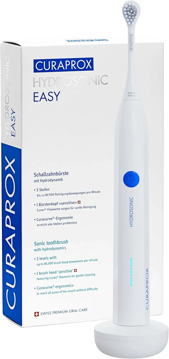 مسواک برقی سونیک Curaprox Hydrosonic Easy – پاکسازی پیشرفته برای مراقبت عالی از دهان و دندان مسواک برقی سونیک Curaprox Hydrosonic Easy – پاکسازی پیشرفته برای مراقبت عالی از دهان و دندان
