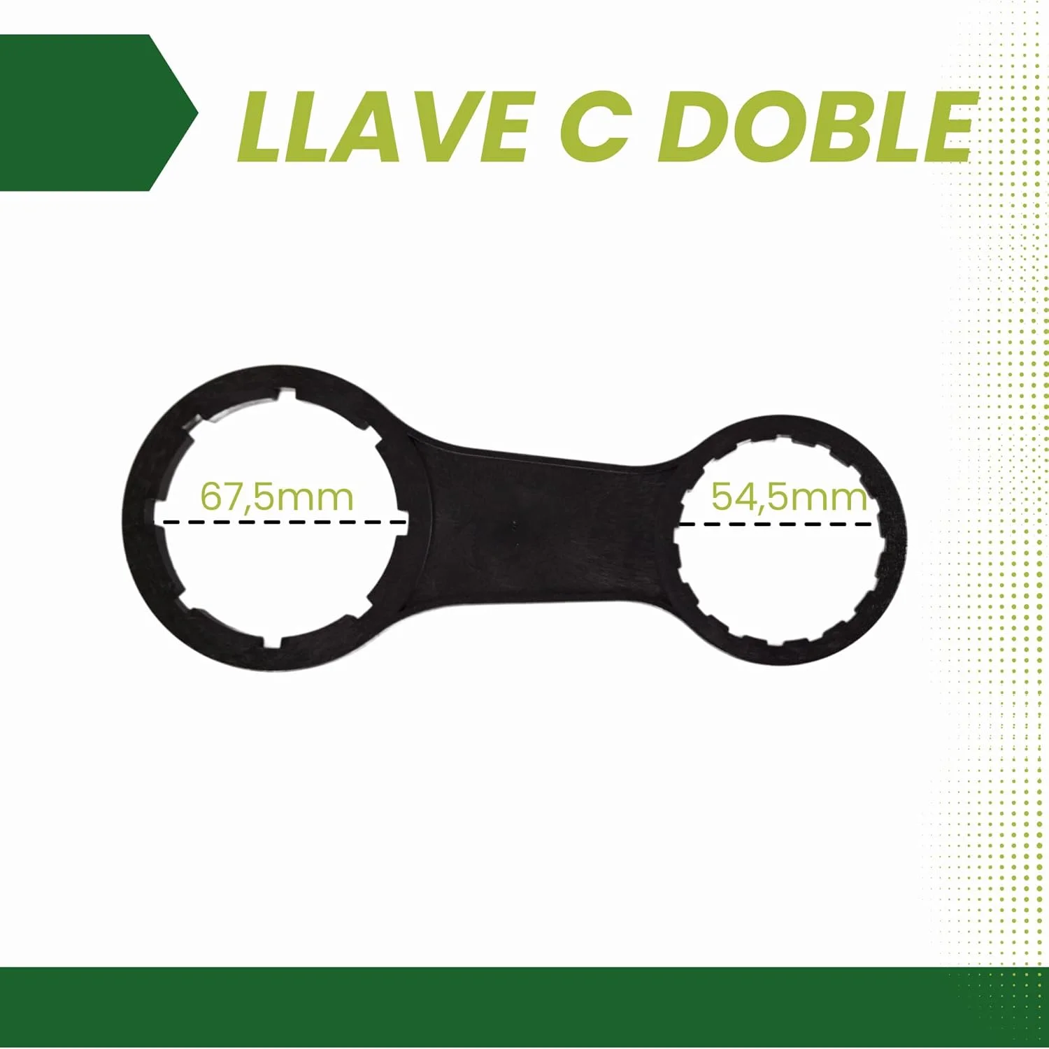 آچار درب بشکه دو طرفه GROWMANIA DIN 51 و DIN 61 | درب بازکن آسان بشکه های 5، 10 و 20 لیتری | درب بازکن قابل حمل دو سایز