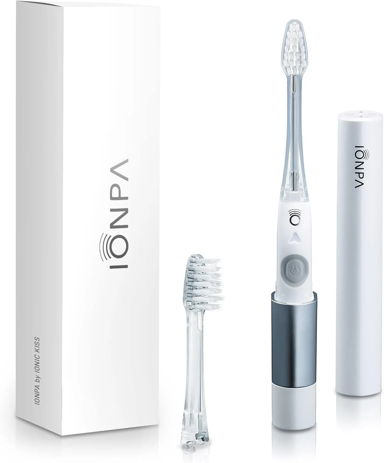 مسواک برقی قابل حمل آیونیک کیس IONPA DM011PW، باتری خور، سونیک، سفید صدفی