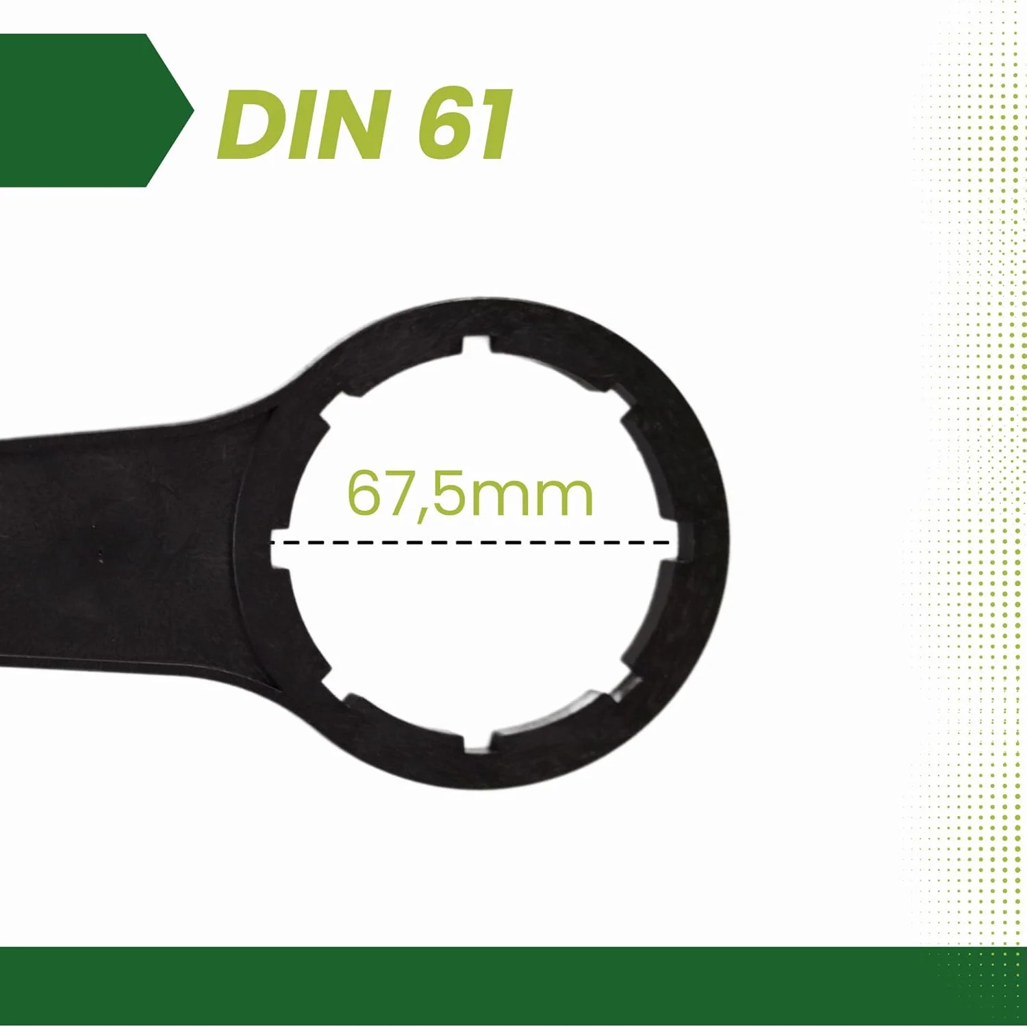 آچار درب بشکه دو طرفه GROWMANIA DIN 51 و DIN 61 | درب بازکن آسان بشکه های 5، 10 و 20 لیتری | درب بازکن قابل حمل دو سایز