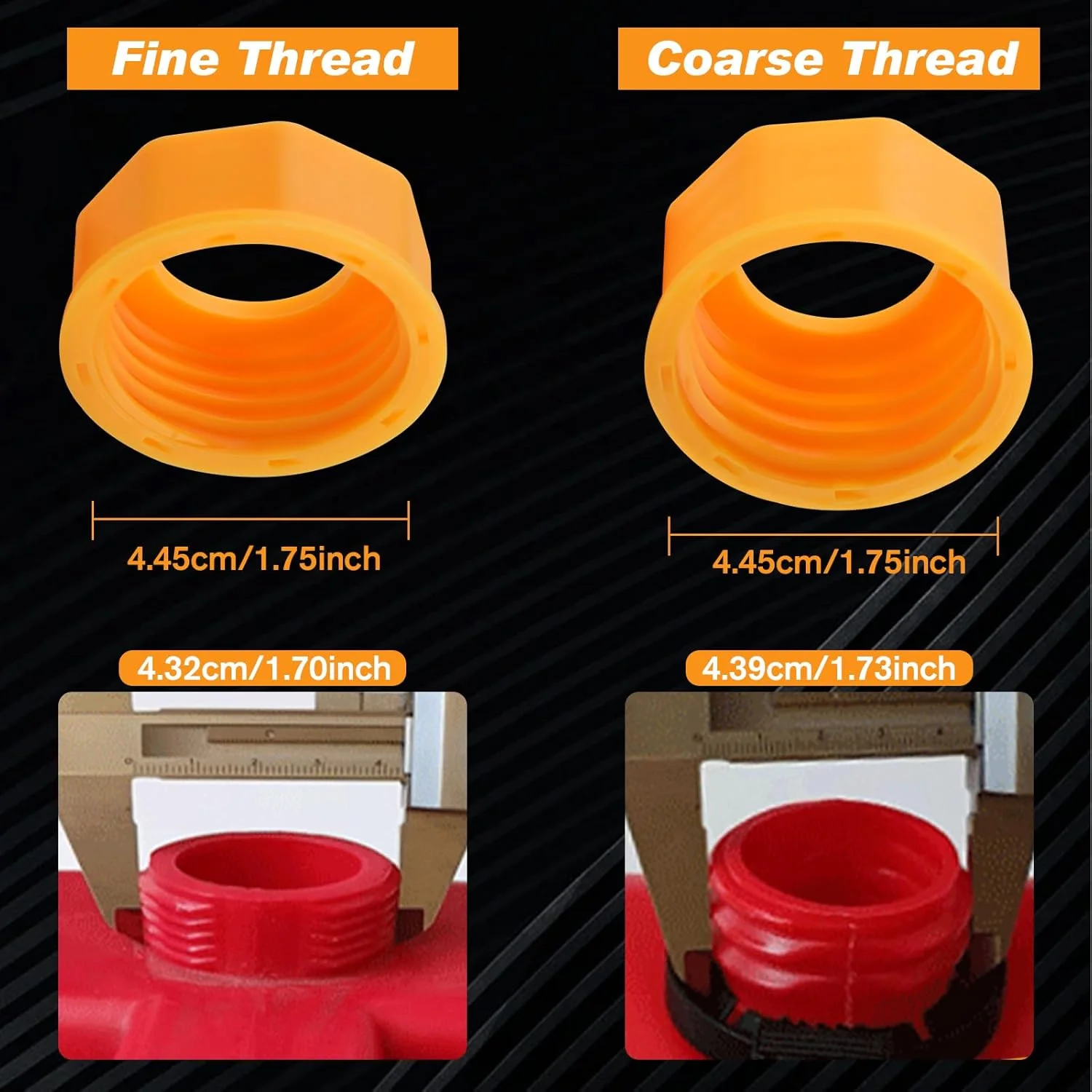 نازل جایگزین برای گالن بنزین GOLD DEER (مجموعه 3 عددی - زرد) شامل نازل گالن بنزین به همراه 6 عدد درپوش پیچی، 3 عدد رزوه درشت و 3 عدد رزوه ریز - مناسب برای اکثر گالن های 1/2/5/10 گالنی، نازل جایگزین انعطاف پذیر گالن بنزین