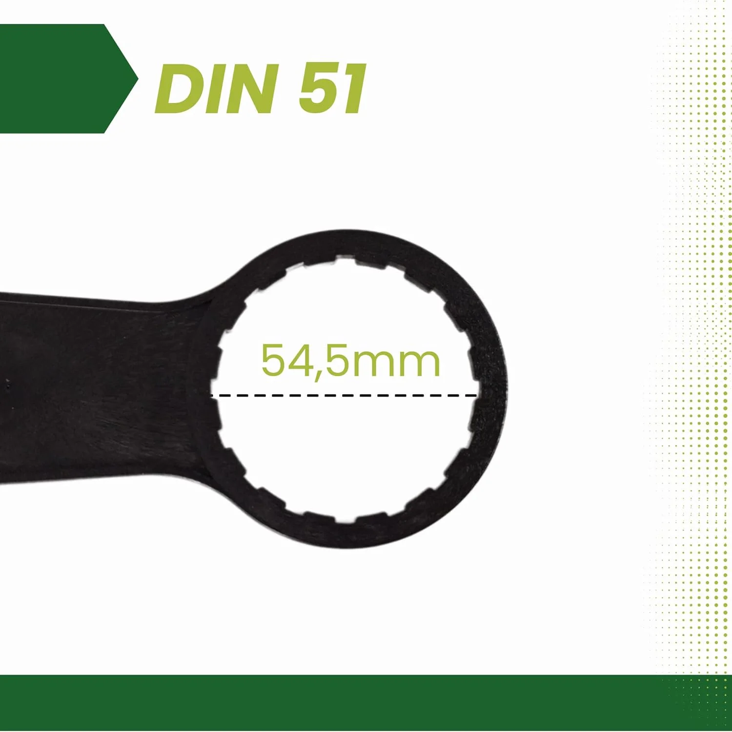 آچار درب بشکه دو طرفه GROWMANIA DIN 51 و DIN 61 | درب بازکن آسان بشکه های 5، 10 و 20 لیتری | درب بازکن قابل حمل دو سایز