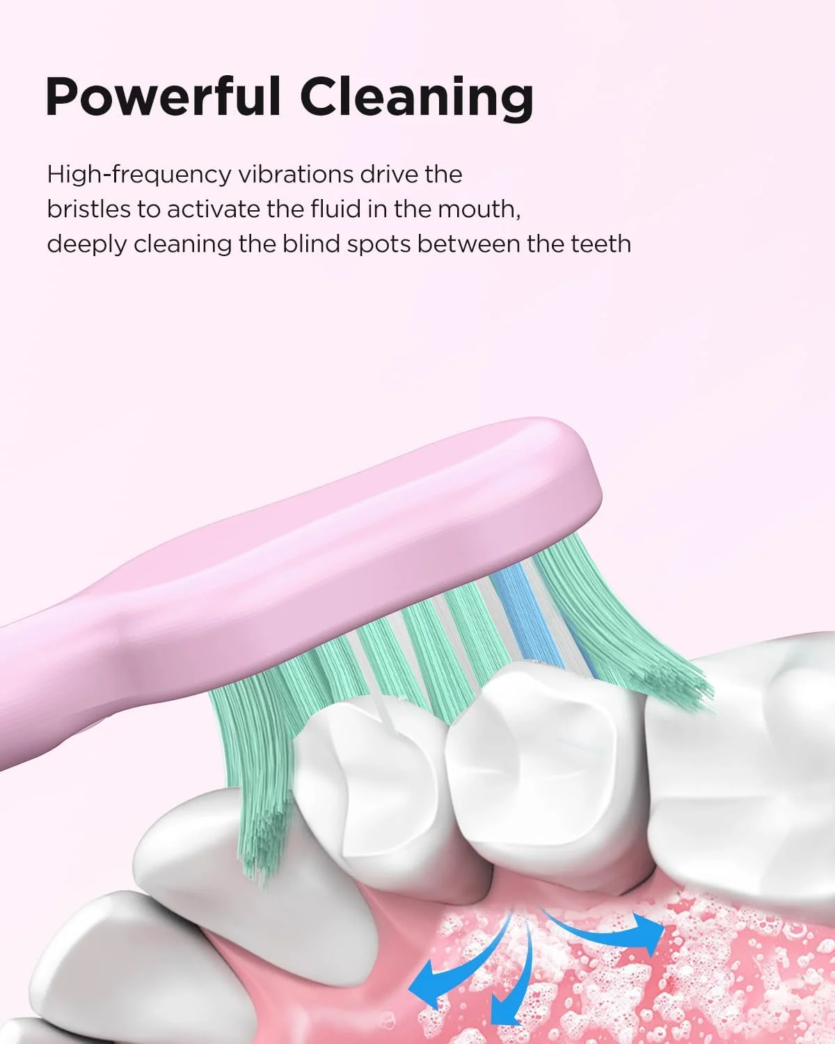 مسواک برقی سونیک برای بزرگسالان و کودکان، 50000 ویپیام با 5 حالت و 3 شدت، مسواک مسافرتی با کیف، 3 ساعت شارژ برای 60 روز، تایمر هوشمند داخلی صورتی مسواک برقی سونیک برای بزرگسالان و کودکان، 50000 ویپیام با 5 حالت و 3 شدت، مسواک مسافرتی با کیف، 3 ساعت شارژ برای 60 روز، تایمر هوشمند داخلی صورتی