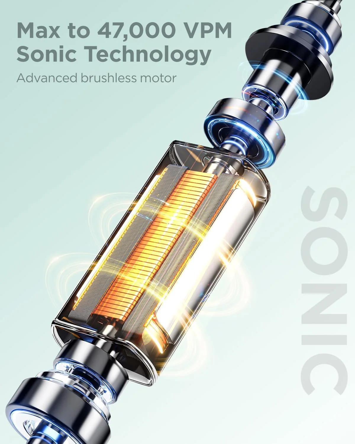 مسواک برقی سونیک برای بزرگسالان و کودکان، 47000 ویپیام با 5 حالت و 3 شدت، مسواک مسافرتی با کیف، 3 ساعت شارژ برای 60 روز، تایمر هوشمند داخلی سبز روشن مسواک برقی سونیک برای بزرگسالان و کودکان، 47000 ویپیام با 5 حالت و 3 شدت، مسواک مسافرتی با کیف، 3 ساعت شارژ برای 60 روز، تایمر هوشمند داخلی سبز روشن