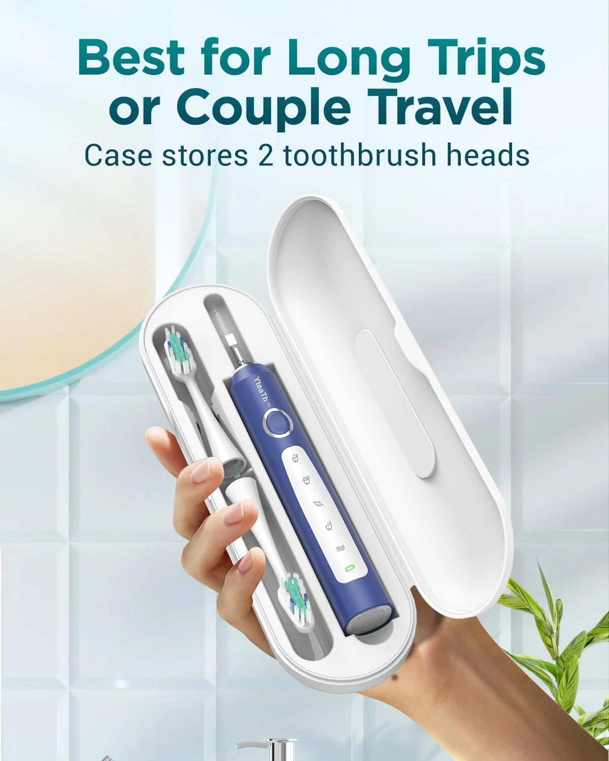 مسواک برقی بزرگسالان مردانه - مسواک های برقی سونیک با 8 سری مسواک و تایمر هوشمند 2 دقیقه ای، 90 روز عمر باتری، 5 حالت مسواک زدن، کیف مسافرتی و نگهدارنده دیواری مسواک برقی بزرگسالان مردانه - مسواک های برقی سونیک با 8 سری مسواک و تایمر هوشمند 2 دقیقه ای، 90 روز عمر باتری، 5 حالت مسواک زدن، کیف مسافرتی و نگهدارنده دیواری