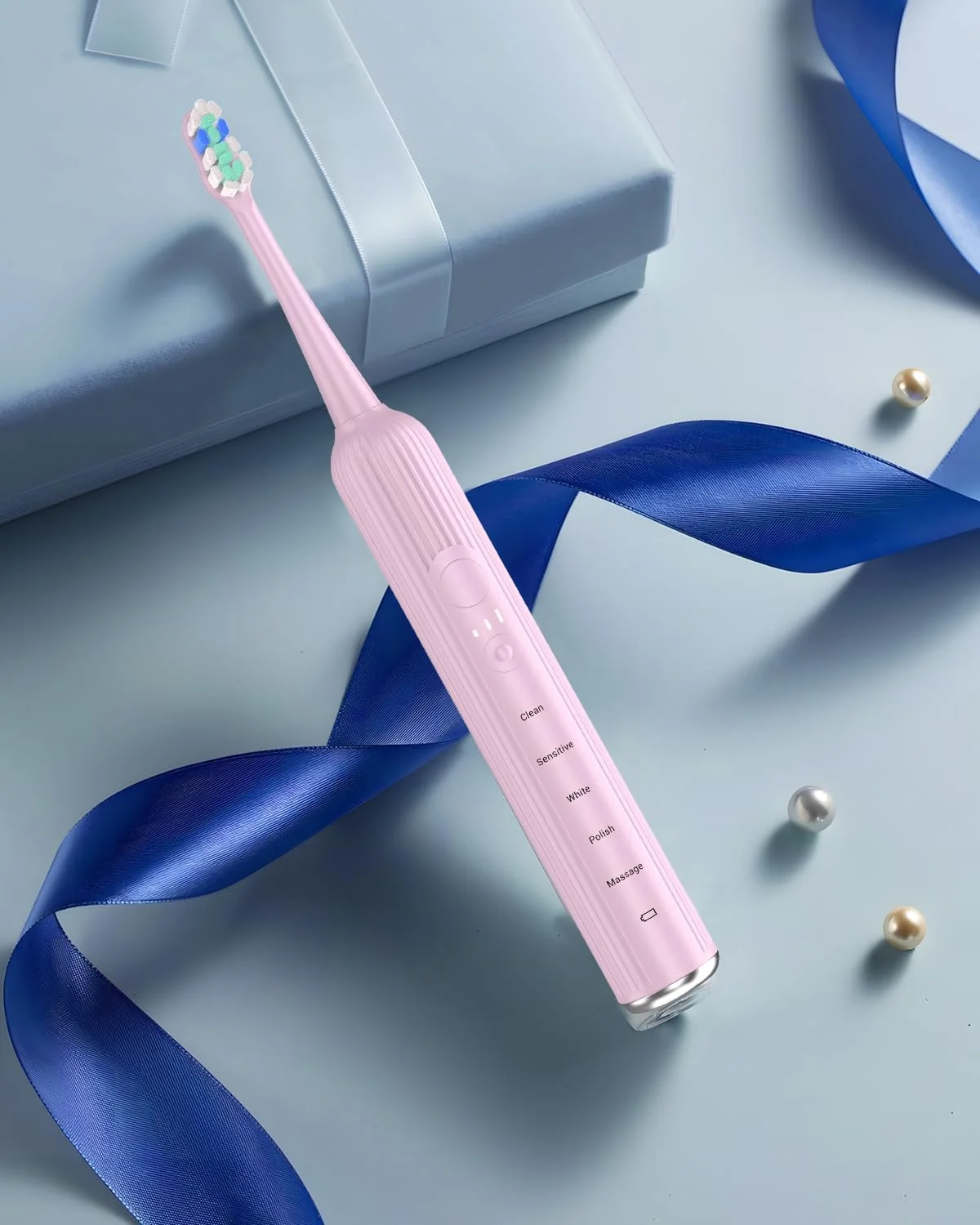 مسواک برقی سونیک برای بزرگسالان و کودکان، 50000 ویپیام با 5 حالت و 3 شدت، مسواک مسافرتی با کیف، 3 ساعت شارژ برای 60 روز، تایمر هوشمند داخلی صورتی مسواک برقی سونیک برای بزرگسالان و کودکان، 50000 ویپیام با 5 حالت و 3 شدت، مسواک مسافرتی با کیف، 3 ساعت شارژ برای 60 روز، تایمر هوشمند داخلی صورتی