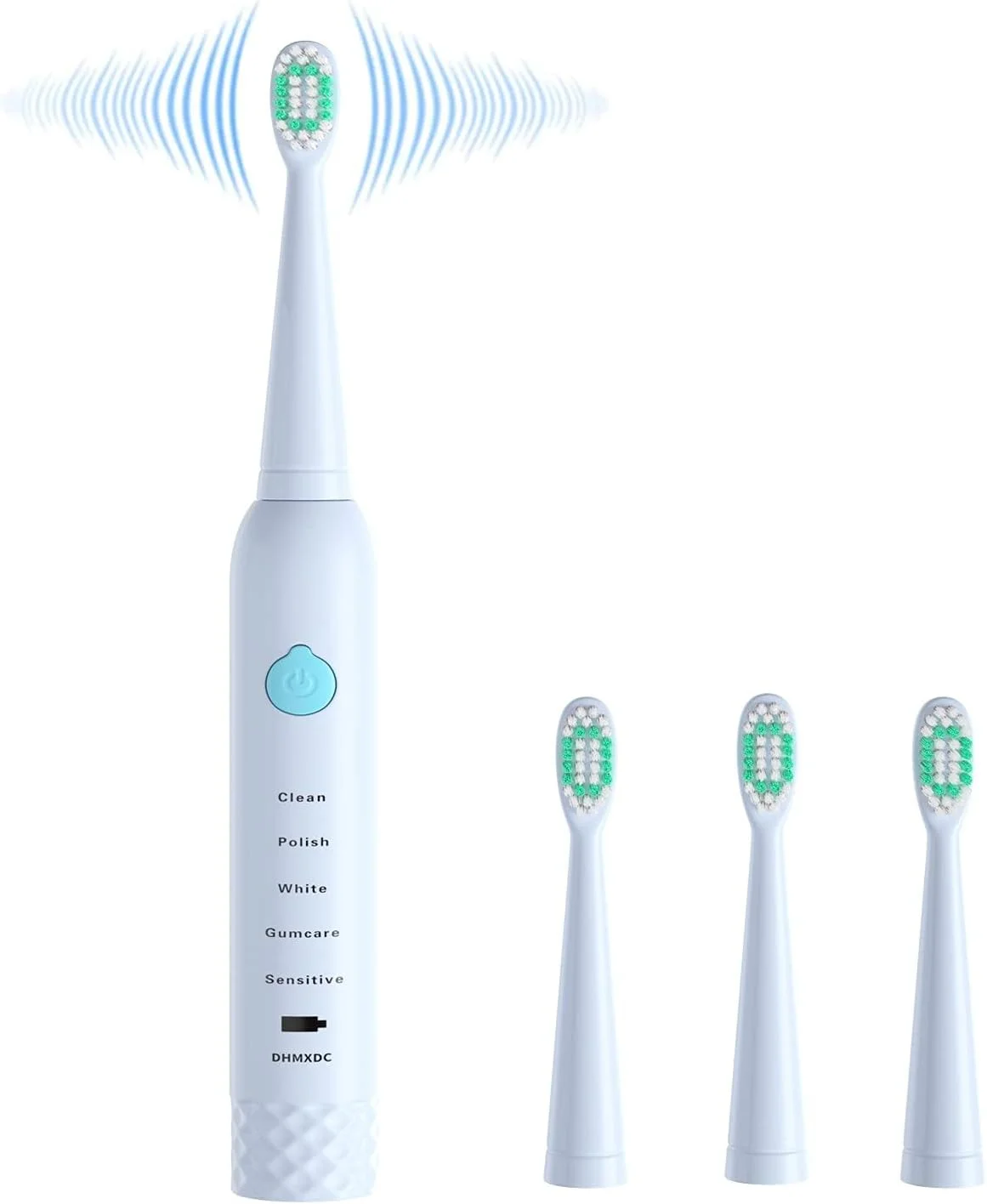 Sonic Electric Toothbrush for Kids and Adults, 5 Modes with 2 Min Build in Timer, Ultrasonic Toothbrush with 4 Brush Heads Charging Power