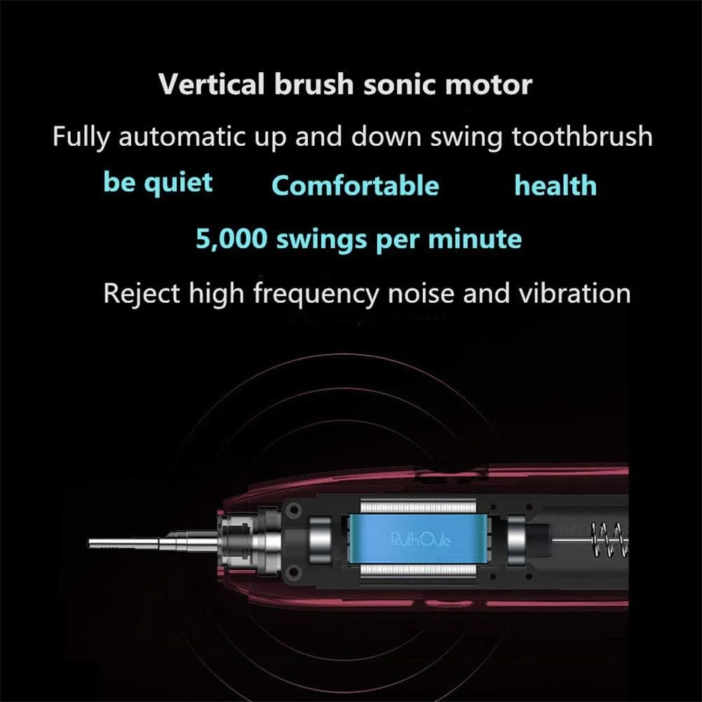 مسواک برقی سونیک، 4 حالت، 4 سر برس، شارژ سریع USB، منبع تغذیه، 1 ساعت شارژ، حداقل 30 روز استفاده (آبی تیره) مسواک برقی سونیک، 4 حالت، 4 سر برس، شارژ سریع USB، منبع تغذیه، 1 ساعت شارژ، حداقل 30 روز استفاده (آبی تیره)