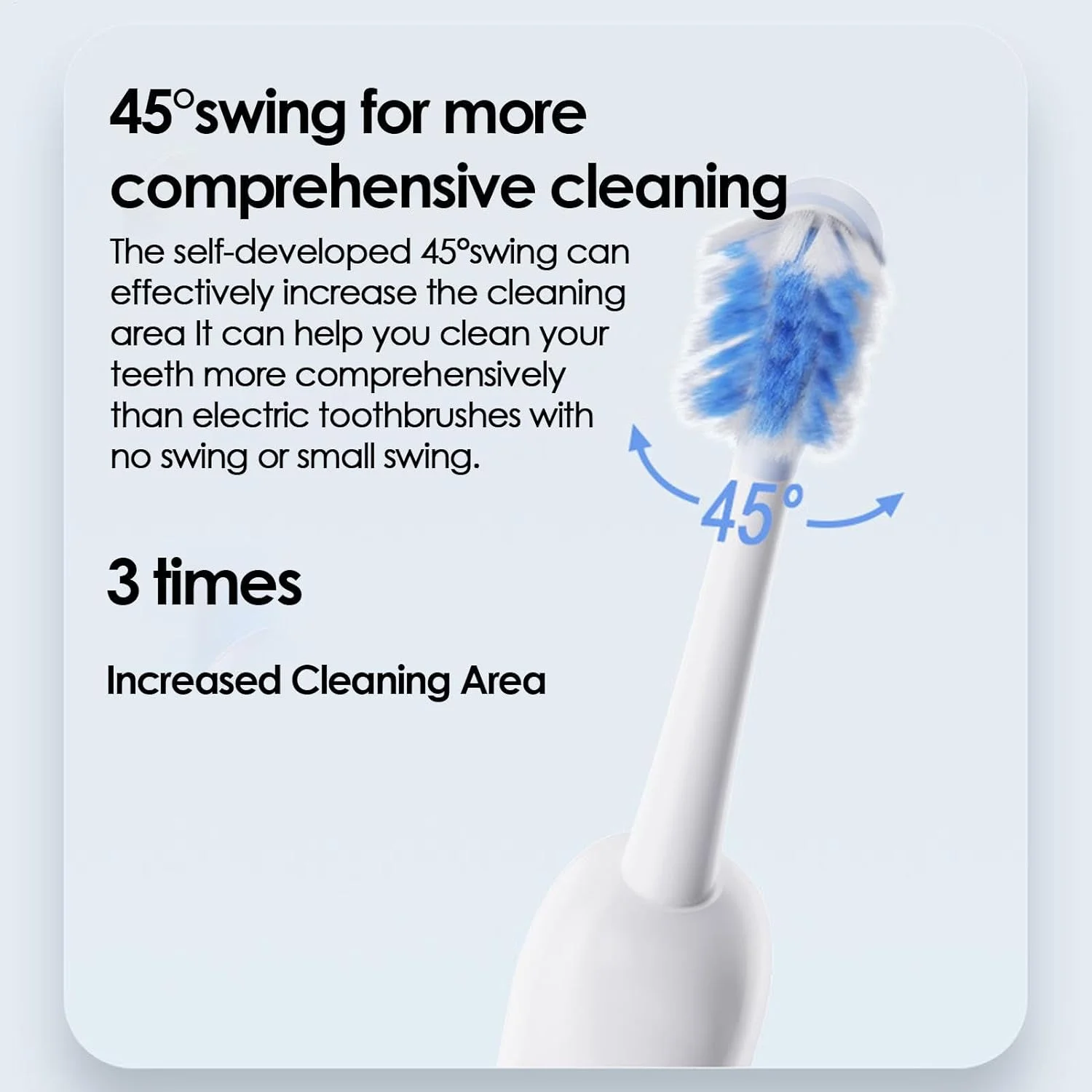 مسواک برقی بزرگسالان - دسته ضد لغزش ضد آب، برس نرم برای تمیز کردن دندان | لوازم بهداشت دهان و دندان، لوازم تمیز کننده عمیق با 2 سر برس