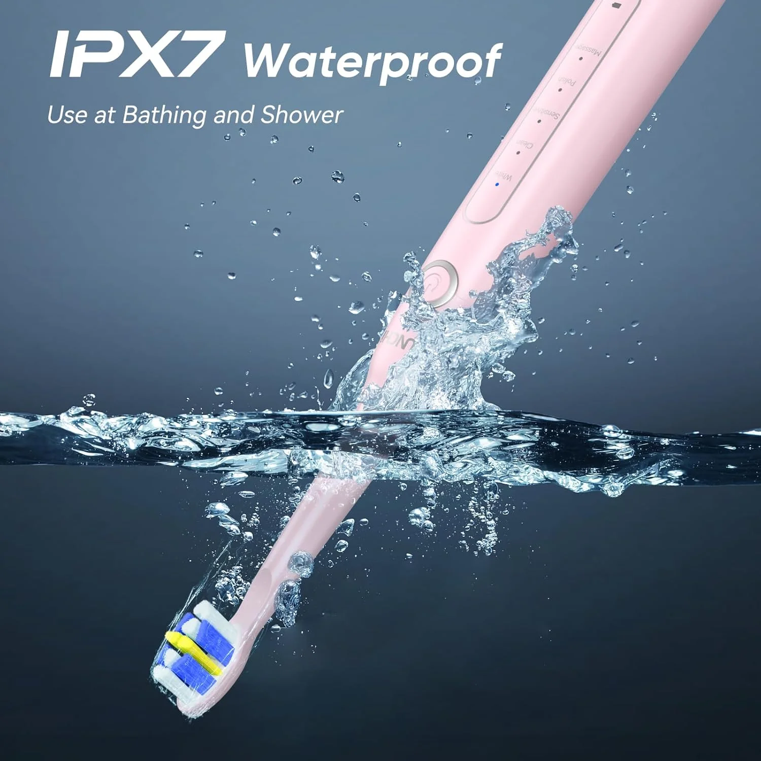 مسواک برقی، مسواک صوتی قابل شارژ با 8 سری مسواک 40000 VPM، تایمر هوشمند 5 حالت تمیز کردن تا 30 روز، مسواک برقی برای بزرگسالان و کودکان 6-12 سال (صورتی، M) مسواک برقی، مسواک صوتی قابل شارژ با 8 سری مسواک 40000 VPM، تایمر هوشمند 5 حالت تمیز کردن تا 30 روز، مسواک برقی برای بزرگسالان و کودکان 6-12 سال (صورتی، M)