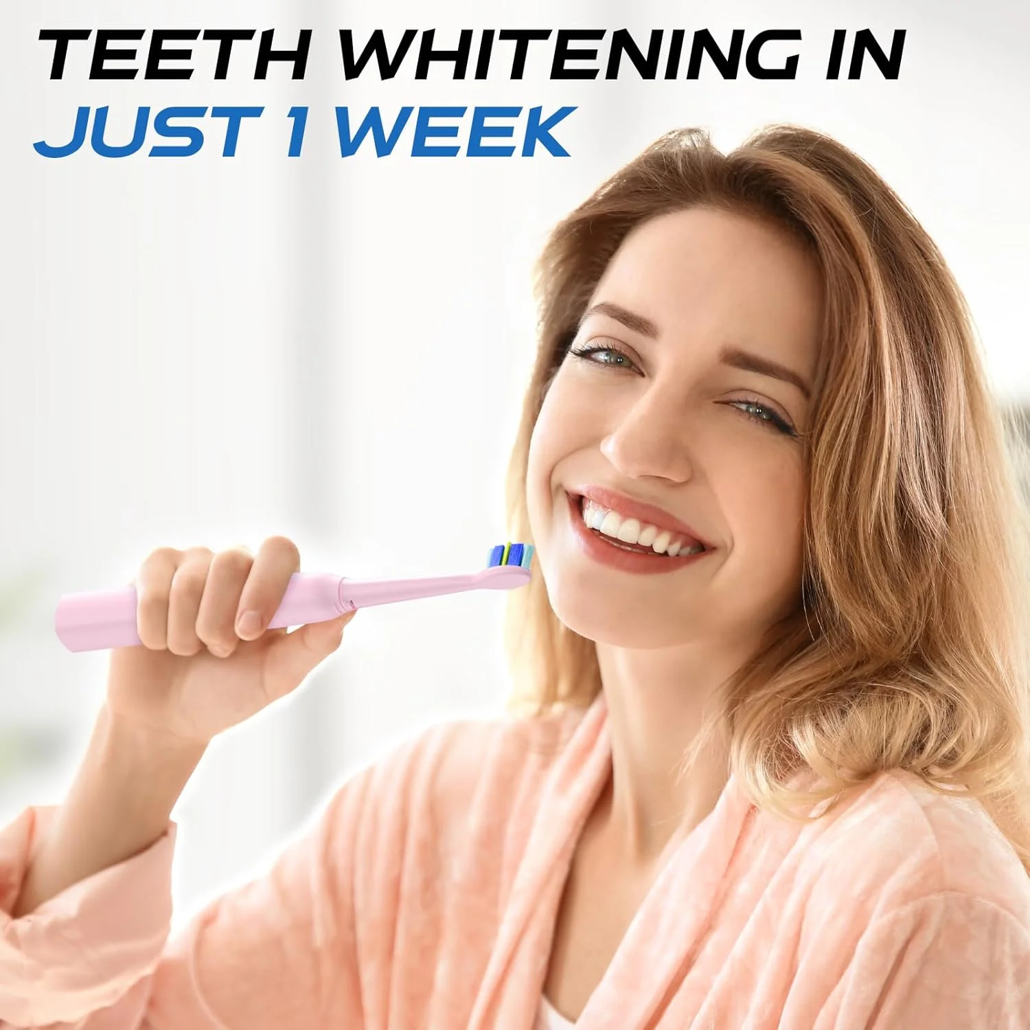 مسواک برقی، مسواک صوتی قابل شارژ با 8 سری مسواک 40000 VPM، تایمر هوشمند 5 حالت تمیز کردن تا 30 روز، مسواک برقی برای بزرگسالان و کودکان 6-12 سال (صورتی، M) مسواک برقی، مسواک صوتی قابل شارژ با 8 سری مسواک 40000 VPM، تایمر هوشمند 5 حالت تمیز کردن تا 30 روز، مسواک برقی برای بزرگسالان و کودکان 6-12 سال (صورتی، M)