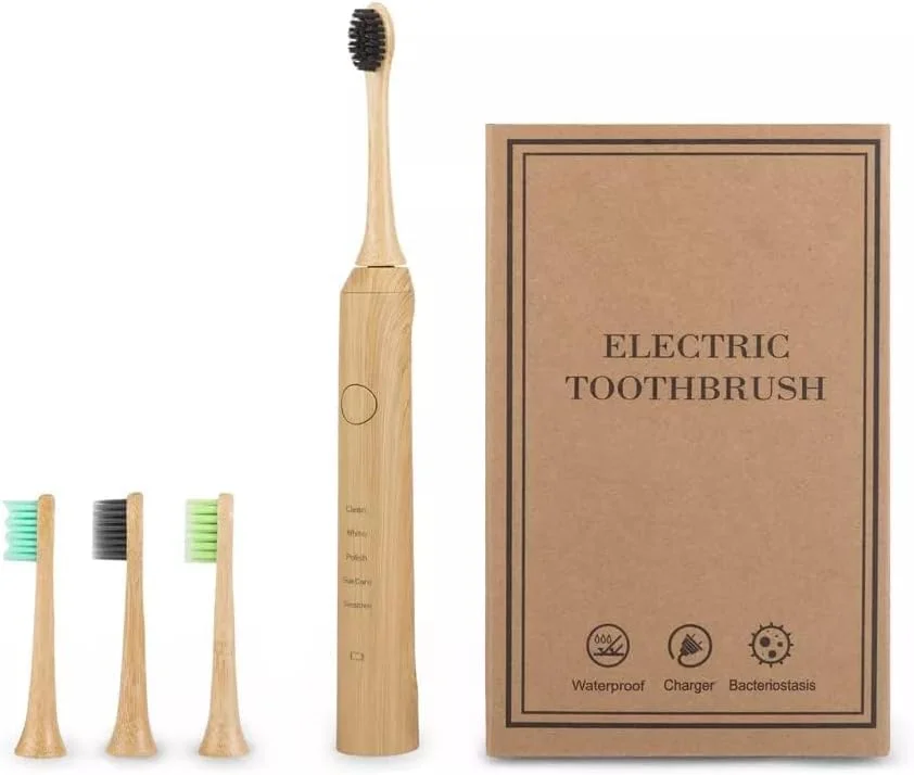 مسواک هوشمند سونیک بامبو Fayet، ضد آب IPX8 با 3 سری قابل تعویض و 5 حالت برای بزرگسالان و کودکان