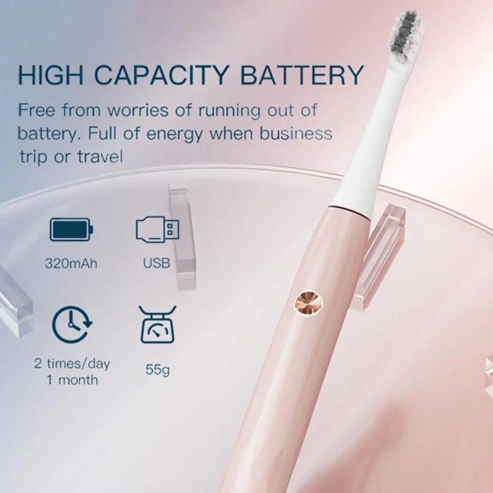 مسواک برقی ENCHEN، مسواک برقی سونیک بزرگسالان، سه حالت، ضد آب IPX7، موهای دو سر کره ای BBC، مسواک برقی قابل شارژ مسافرتی (خاکستری، بزرگسال) مسواک برقی ENCHEN، مسواک برقی سونیک بزرگسالان، سه حالت، ضد آب IPX7، موهای دو سر کره ای BBC، مسواک برقی قابل شارژ مسافرتی (خاکستری، بزرگسال)