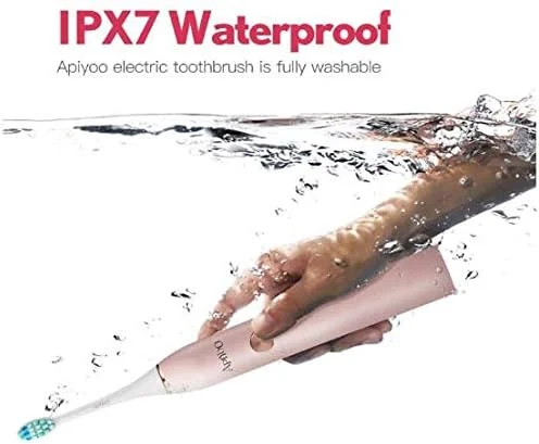 مسواک برقی سونیک APIYOO، مسواک قابل شارژ بی سیم P7، ضد آب IPX7 با 5 حالت مسواک زدن، تایمر هوشمند 2 دقیقه ای برای بزرگسالان. (سه رنگ) (سفید) مسواک برقی سونیک APIYOO، مسواک قابل شارژ بی سیم P7، ضد آب IPX7 با 5 حالت مسواک زدن، تایمر هوشمند 2 دقیقه ای برای بزرگسالان. (سه رنگ) (سفید)