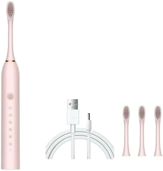 مسواک برقی سونیک X-3 جنریک، مسواک قابل شارژ USB برای بزرگسالان، 6 حالت