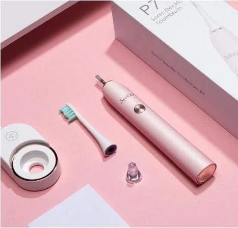 مسواک برقی سونیک APIYOO، مسواک قابل شارژ بی سیم P7، ضد آب IPX7 با 5 حالت مسواک زدن، تایمر هوشمند 2 دقیقه ای برای بزرگسالان. (سه رنگ) (سفید) مسواک برقی سونیک APIYOO، مسواک قابل شارژ بی سیم P7، ضد آب IPX7 با 5 حالت مسواک زدن، تایمر هوشمند 2 دقیقه ای برای بزرگسالان. (سه رنگ) (سفید)