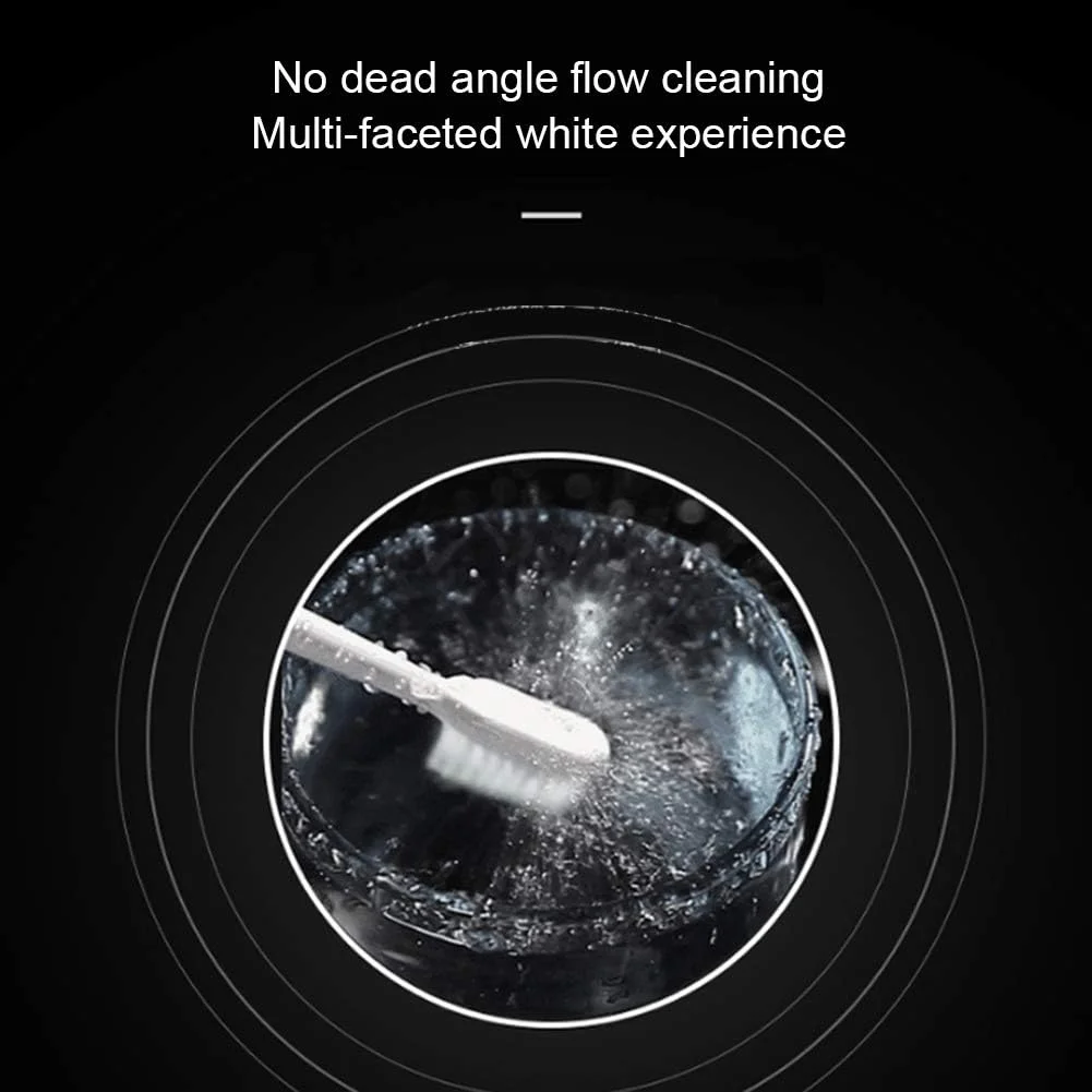 مسواک برقی بزرگسال GYNFJK، مسواک صوتی قابل شارژ با تنظیم 6 سرعته، تایمر هوشمند 2 دقیقه ای و 2 سر مسواک، مناسب برای خانه یا مسافرت، ضد آب