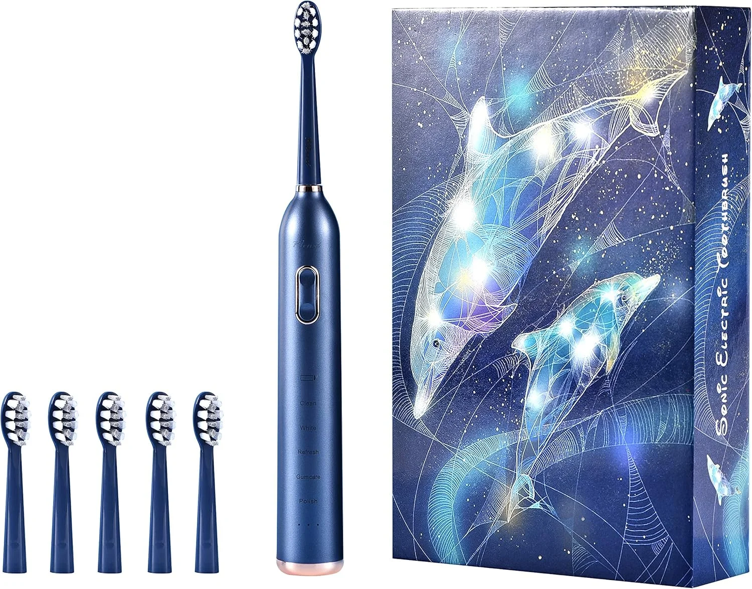 مسواک سونیک نرم کلنسی، مسواک مراقبت پیشرفته دهان و دندان، مسواک سونیک چند حالته (آبی)