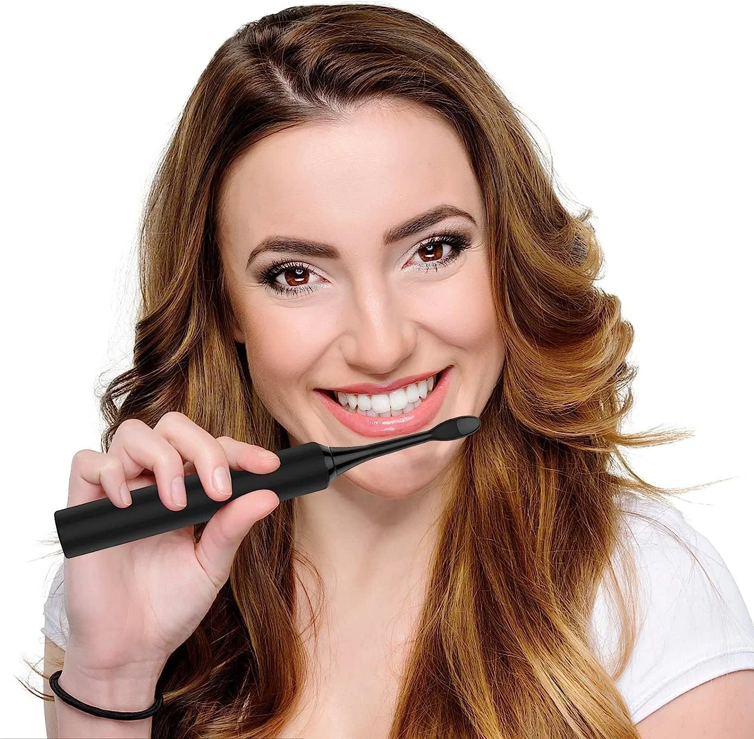 مسواک برقی دو عددی Lächen مدل RM-H9 با 2 دسته مسواک صوتی و 2 کیف مسافرتی، 5 حالت با 10 سر برس