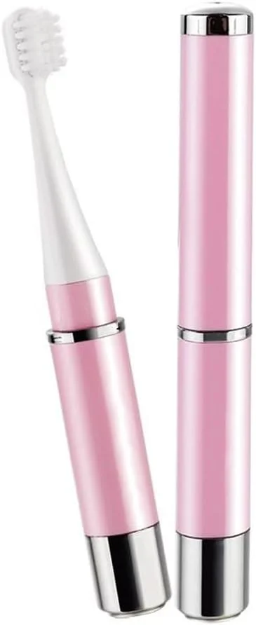 مسواک برقی مارگون با تایمر، 5 حالت، شارژ USB، سری های قابل تعویض، مجموعه سفید کننده دندان به همراه 2 سری یدکی (صورتی)