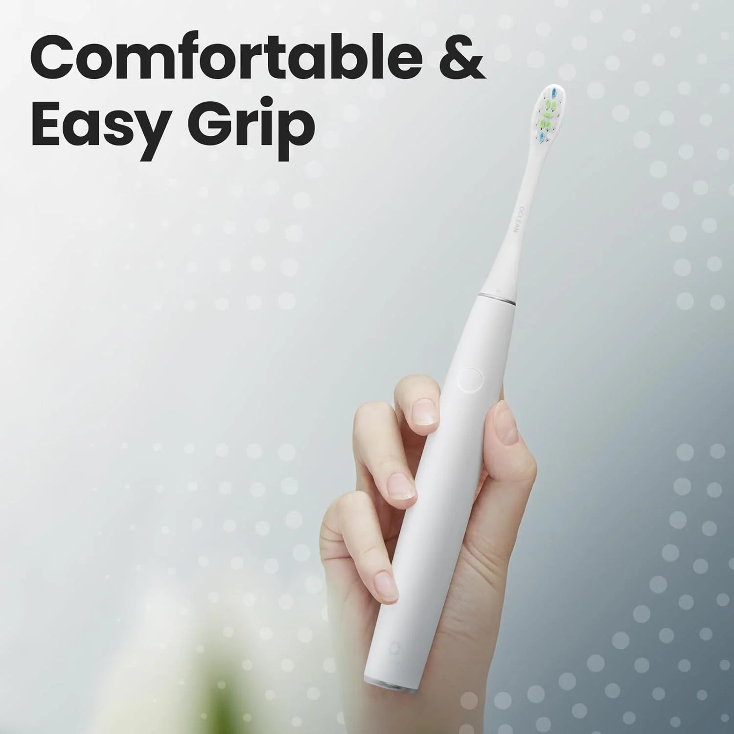 مسواک برقی سونیک Oclean Air 2، طراحی فوق العاده بی صدا و قابل حمل، برس با الیاف Dupont، شارژ سریع 2 ساعته برای 40 روز، IPX7 - لاله سفید