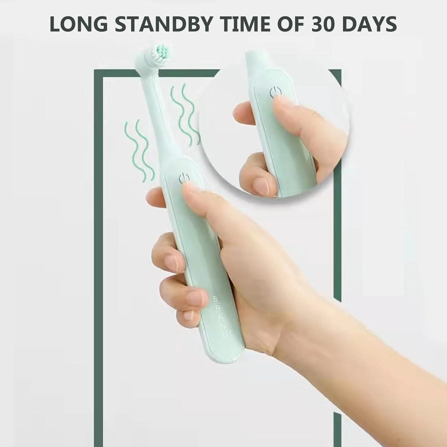 مسواک برقی چرخشی شارژی موریلیان با زمان‌بندی هوشمند، تمیز کردن دو سرعته و استاندارد ضدآب IPX7 برای مراقبت از دهان و دندان