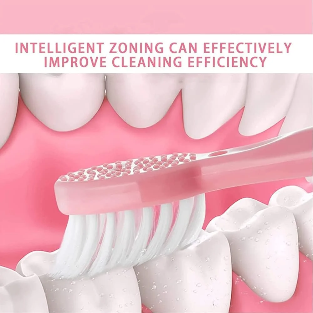 مسواک برقی صوتی مارگون با باتری و 3 سری برس، تمیز کننده عمیق IPX7 ضد آب مسواک قابل حمل برای بزرگسالان و کودکان، تمیز کننده قدرتمند سفید کننده (ZVS ZRMR - با باتری، آبی)