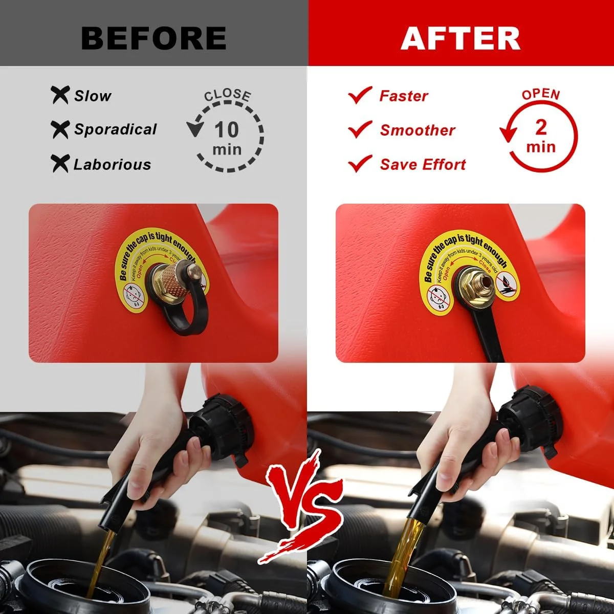 دریچه هواکش درب باک بنزین Magicfour، بسته 3 عددی، کیت جایگزین دریچه هواکش برای باک بنزین، آب و روغن برای جریان سریعتر، بدون نیاز به کشیدن سیم